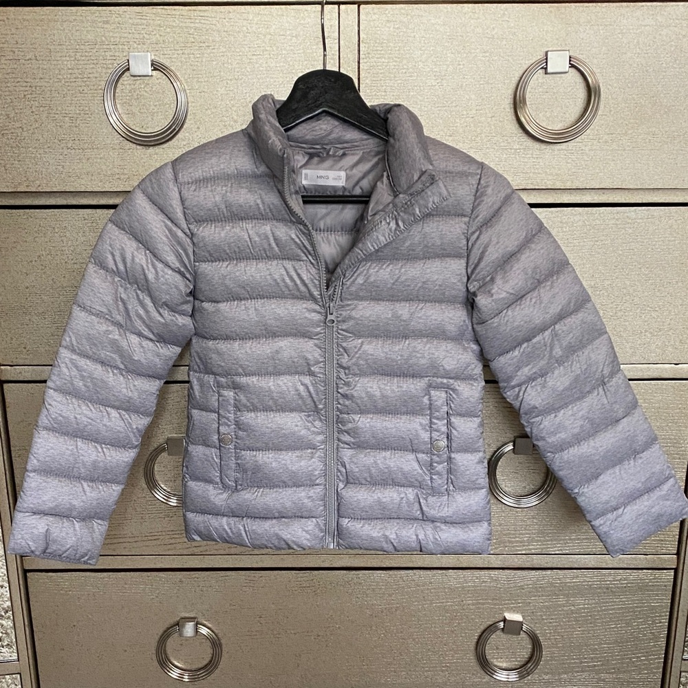 Mango Silver Puffer Jacket